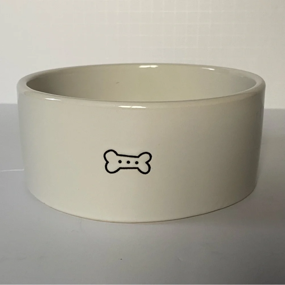 Dog Bowl Stoneware Ceramic 6